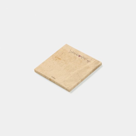 Aangepaste hartsterren post-it® notes (Schuin)