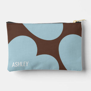 Aangepaste hartstukken bruin blauw chic stijlvol etui
