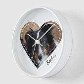 Aangepaste hartvorm foto's & aangepaste tekst (Hoek)