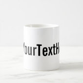 Aangepaste hashtag (Jouw tekst invoegen) Koffiemok (Center)