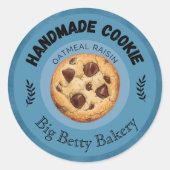 Aangepaste Havermout Raisin Cookie Labels | Gepers (Voorkant)