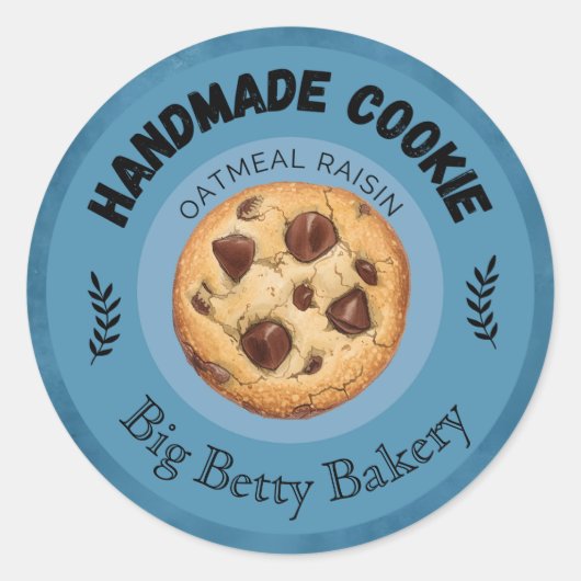 Aangepaste Havermout Raisin Cookie Labels | Gepers (Voorkant)