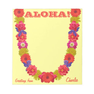 Aangepaste Hawaiian Lei-laptops Notitieblok