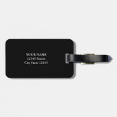 Aangepaste heer en mevrouw naam nieuw bruiloften b bagagelabel (Achterkant horizontaal)