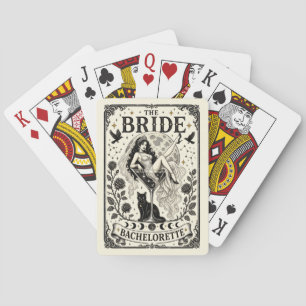 Aangepaste Hekserige Bruids Coven Bachelorette Fav Pokerkaarten