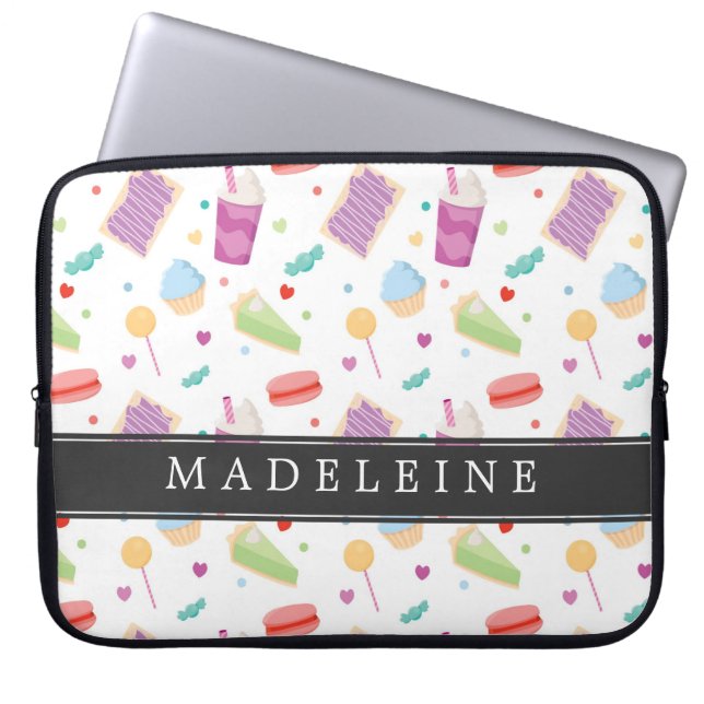 Aangepaste, heldere behandelingen laptop sleeve (Voorkant)