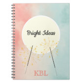 Aangepaste heldere ideeën notitieboek (Voorkant)
