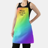 Aangepaste heldere regenboog schort (Insitu)