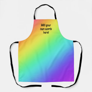 Aangepaste heldere regenboog schort