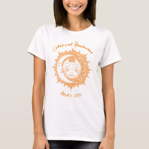 Aangepaste Hemel Hemelvaart Eclips T-shirt