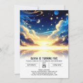 Aangepaste Hemelse Digitale Verjaardag Kaart (Voorkant)