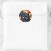 Aangepaste Hemelse Envelop Afdichtingen Ronde Sticker (Tas)