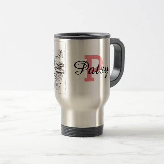 Aangepaste, herbruikbare koffiebeker reisbeker (Voorkant rechts)