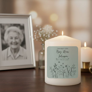 Aangepaste Herdenk de Leven-Memorial Vierkante Sticker