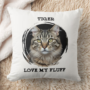Aangepaste herdenking huisdier kussen Love My Fluf