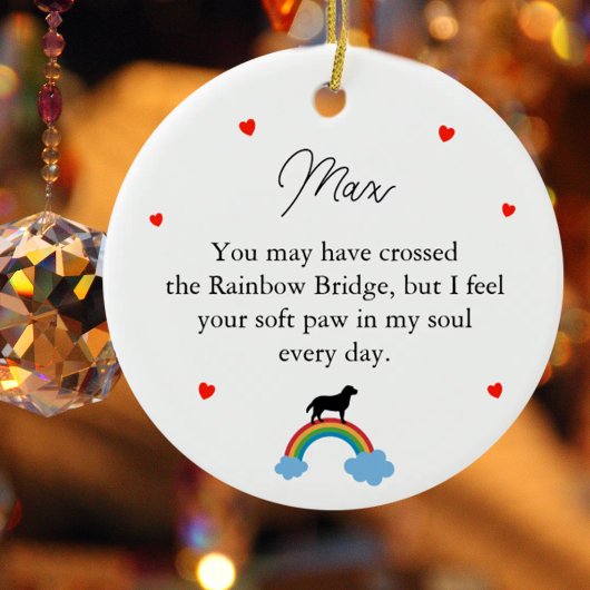 Aangepaste herdenking Labrador-hond Keramisch Ornament