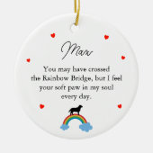 Aangepaste herdenking voor Labrador-hond Keramisch Ornament (Voorkant)