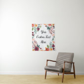 Aangepaste herfst bruiloft receptie foto booth her wandkleed (In situ)