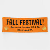 Aangepaste Herfst festivalbanner Spandoek (Horizontaal)