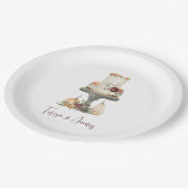 Aangepaste herfst Layer Cake Papieren Bordje (Gekanteld)