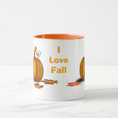 Aangepaste Herfst Mok met pompoenen (Midden)