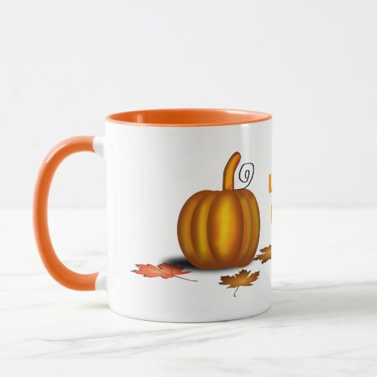 Aangepaste Herfst Mok met pompoenen (Links)