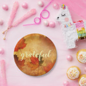 Aangepaste herfst Thanksgiving vakantie Papieren Bordje (Feest)