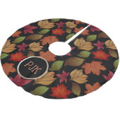 Aangepaste herfstbladeren op zwarte boomrok kerstboom rok (Gekanteld)