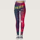 Aangepaste Herhalende Naam Oefening Leggings (Voorkant)