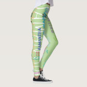 Aangepaste herhalingsnaam 8 letters Leggings (Rechts)