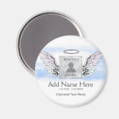 Aangepaste herinnering | Angel Wings en Clouds Magneet (Voorkant / Achterkant)