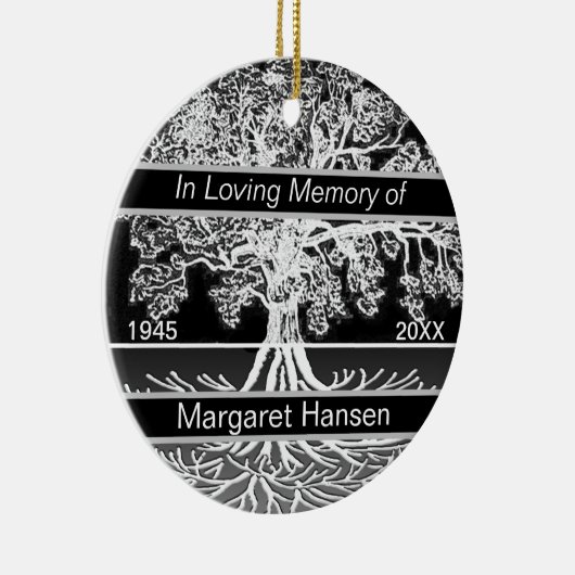 Aangepaste herinnering | Ornament van levenskerami (Rechts)