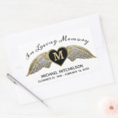 Aangepaste herinnering rechthoekige sticker (Envelop)