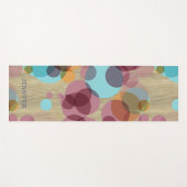 Aangepaste Heup Whimsical Polka Dots Art over neph Yogamat (Voorkant (horizontaal))