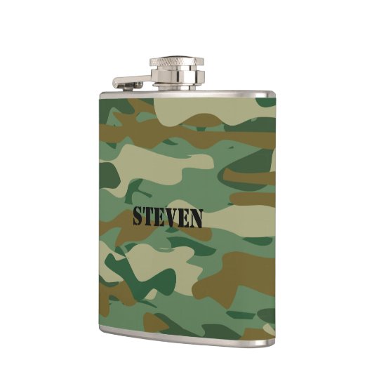 Aangepaste heupkolf | Ontwerp van het camouflage-p Heupfles (Links)