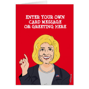 Aangepaste Hillary Clinton Cartoon