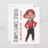 Aangepaste Hip Hop Dance Studio School Klasse Over Briefkaart (Voorkant / Achterkant)