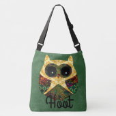 Aangepaste Hippy Owl Boho Bohemian Bird Crossbody Tas (Voorkant)