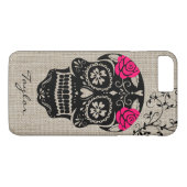 Aangepaste hipster Sugar Skull Case-Mate iPhone Case (Achterkant (Horizontaal))