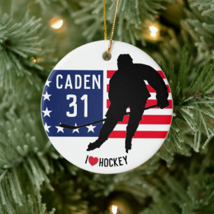 Aangepaste Hockey Ornament