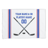 Aangepaste Hockey Pillow-Hoesje set of koop er één Kussensloop (Voorkant-Rechts)