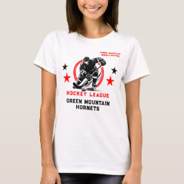 Aangepaste Hockey School Club League Naam Nummer T-shirt