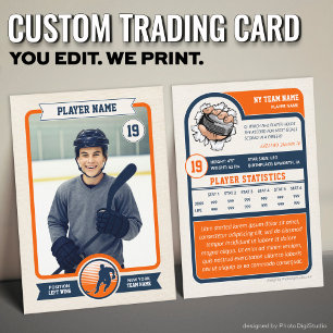 Aangepaste Hockey Trading Kaart,  speler Kaart Contactkaartje