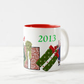 Aangepaste HOLIDAY COFFEE-MOK Tweekleurige Koffiemok (Voorkant rechts)