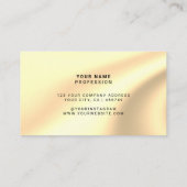 Aangepaste holografisch goud visitekaartje (Achterkant)