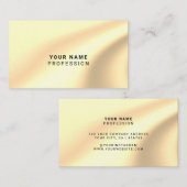 Aangepaste holografisch goud visitekaartje (Voorkant / Achterkant)
