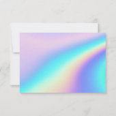 Aangepaste holografische eenvoudige bedankt kaart (Achterkant)