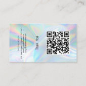 Aangepaste Holografische opaalsteen Logo Visitekaartje (Achterkant)