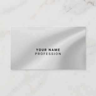 Aangepaste holografische zilvergrijs visitekaartje