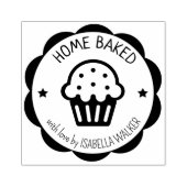 Aangepaste Home Baked Cupcakes Business Rubberstempel (Afrduk)